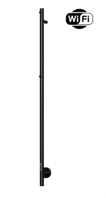 TVS Plus 1 El-håndklædetørrer m/timer og Wifi 1500 x 85 mm, Sort